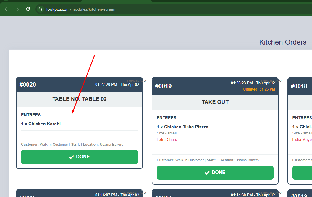 Kitchen Display System